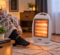 SECO 1200W Halogen Quartz Electric Room Heater for Home