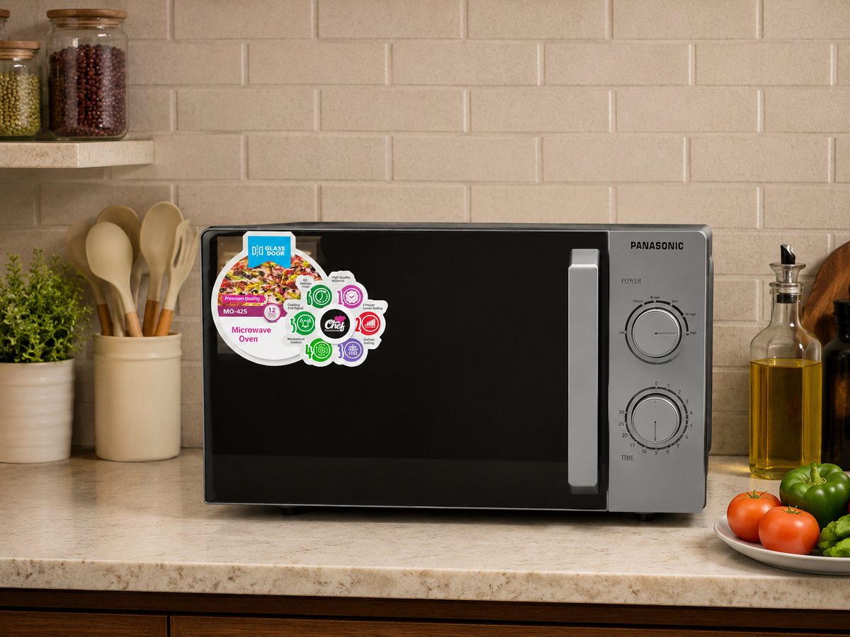 Panasonic 25L 900W Microwave Oven with Mirror Glass Door