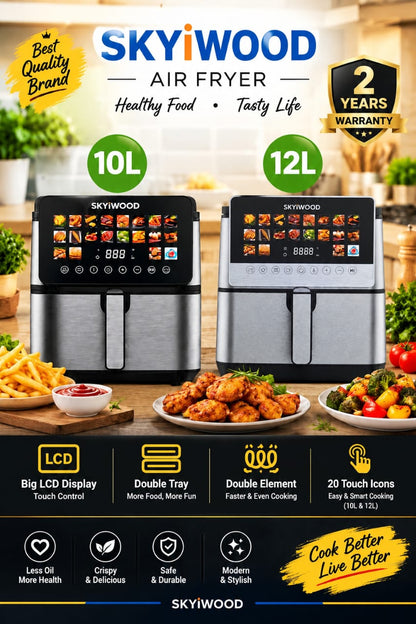 Imported double element Air fryer 