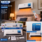 SECO SG9630WH PTC ceramic wall mounted room heater with LED display