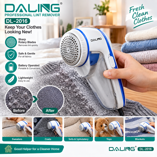 DALING DL-2016 electric lint remover and fabric shaver for clothes and sweaters
