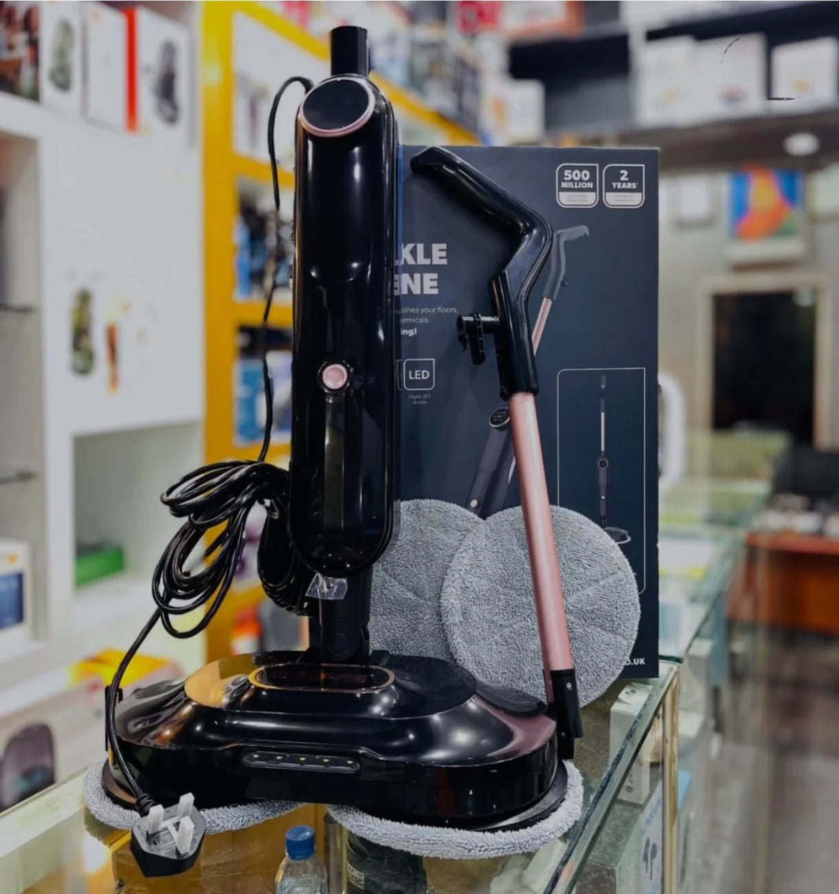 GEEPAS Digital Steam Mop Upright Steam Cleaner Floor Mop 63077