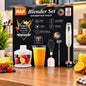 Imported RAF Hand blender set RAF R.365 5-in-1 900W hand blender set with chopper and whisk
