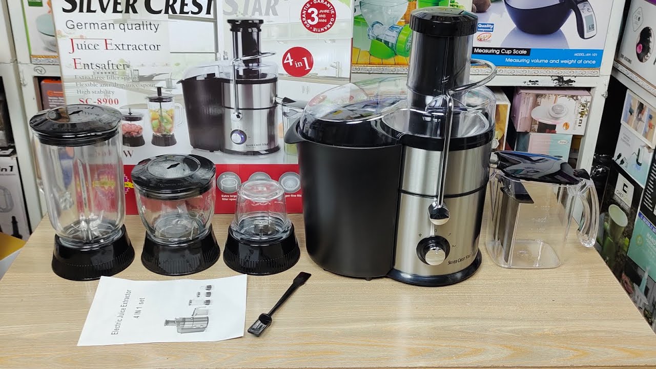 SilverCrest All In One Complete Food Factory Juicer, Blender, Grinder, Meat Chopper & Vegetable Cutters