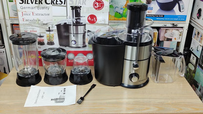 SilverCrest All In One Complete Food Factory Juicer, Blender, Grinder, Meat Chopper & Vegetable Cutters