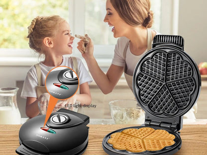 SOKANY Electric Heart Shape Waffle Maker | Non-Stick Belgian Waffle Machine | Breakfast Maker