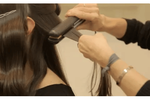 Hartec Titanium Plates Flat Iron Straightening Styling Tools Black LCD Display