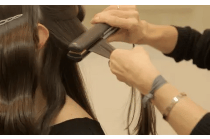 Hartec Titanium Plates Flat Iron Straightening Styling Tools Black LCD Display