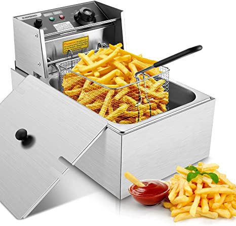 6 liter electric deep fryer stainless steel 
