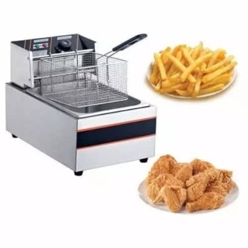 6 liter electric deep fryer stainless steel temperature control commercial fryer machine