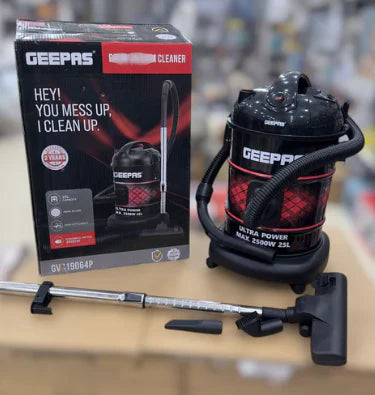 Geepas 25L Drum Vacuum Cleaner 2500W GVC19064P