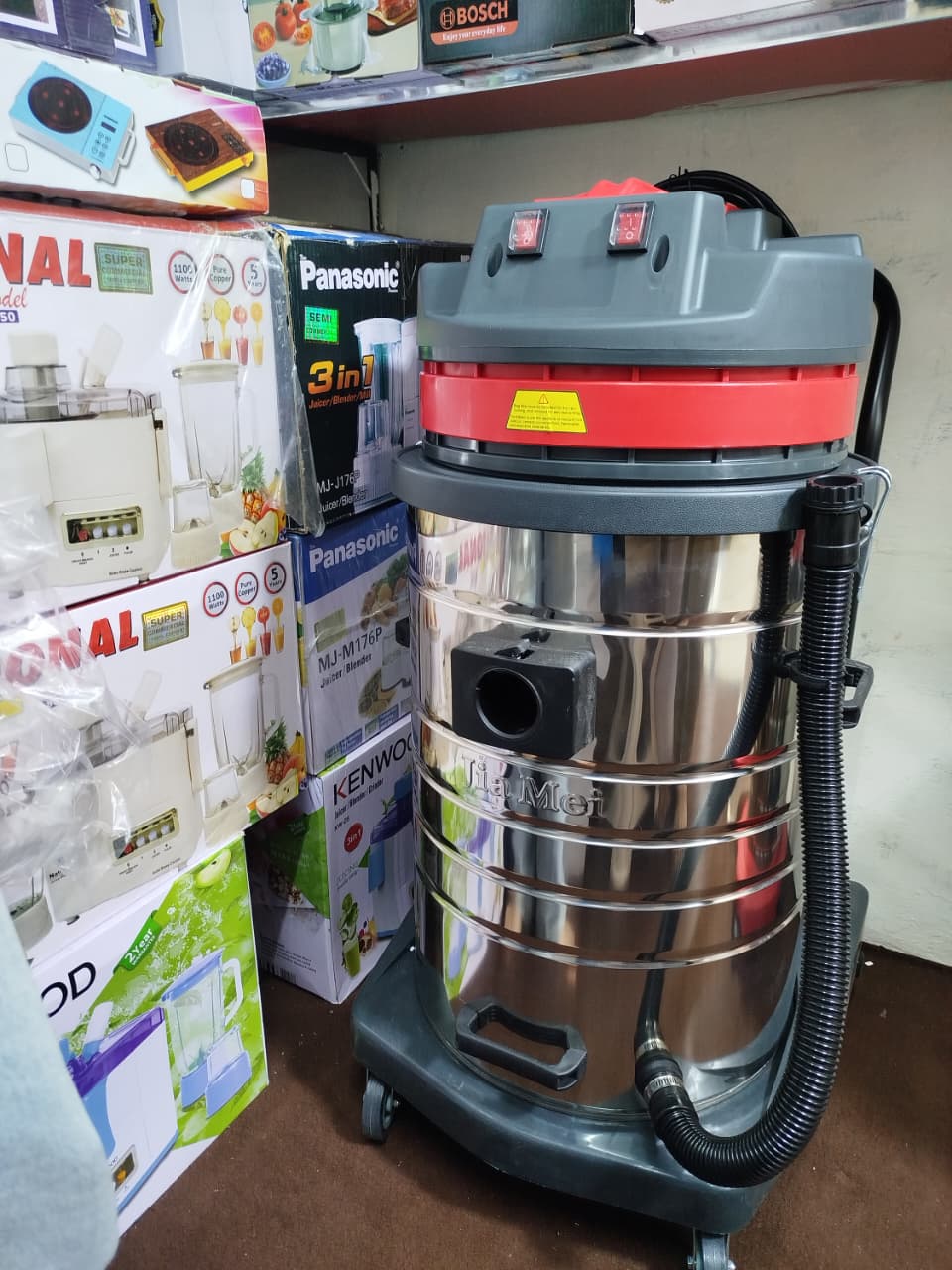 Heavy Duty Imported Vacuum Cleaner 80L 2000W Stainless Steel