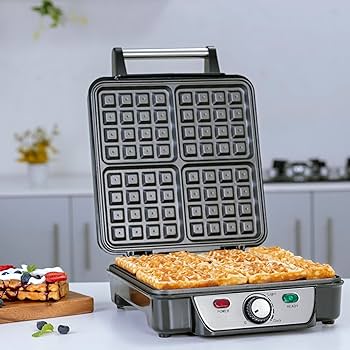 Non Stick Belgian Waffle Maker Geepas